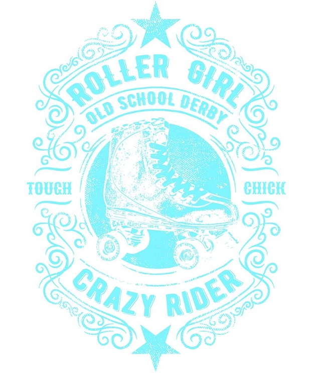 Picture of ROLLER GIRL AQUA TEE