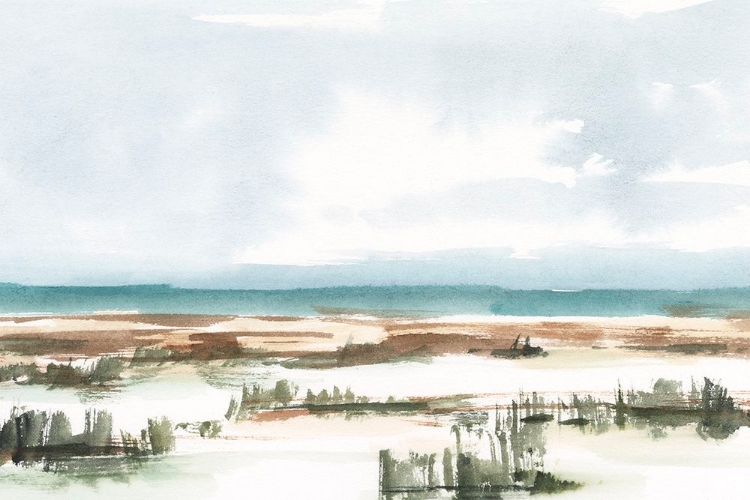 Picture of COASTAL WETLANDS WATERCOLOR I