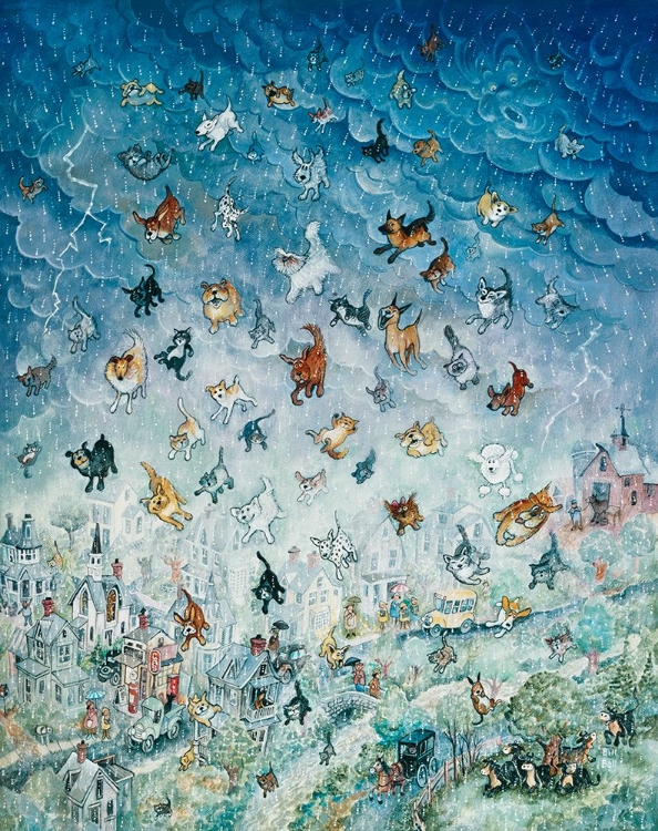 Picture of RAINING CATS AND DOGS