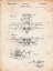 Picture of PP29-VINTAGE PARCHMENT BIWING SEAPLANE PATENT PRINT