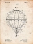 Picture of PP36-VINTAGE PARCHMENT HOT AIR BALLOON 1923 PATENT POSTER