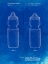 Picture of PP669-FADED BLUEPRINT CYCLING WATER BOTTLE PATENT POSTER