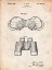 Picture of PP684-VINTAGE PARCHMENT BINOCULARS PATENT POSTER