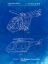 Picture of PP929-FADED BLUEPRINT LEGO HELICOPTER BUILDING KIT PATENT POSTER