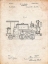 Picture of PP122- VINTAGE PARCHMENT STEAM LOCOMOTIVE 1886 PATENT POSTER