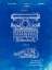 Picture of PP1029-FADED BLUEPRINT SCHOOL TYPEWRITER PATENT POSTER