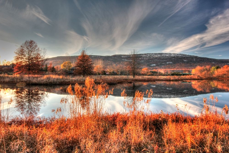 Picture of AUTUMN POND AND CLIFFS