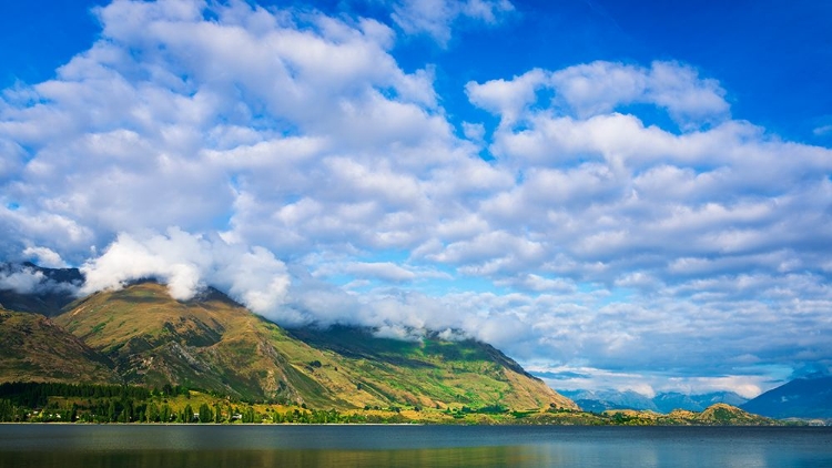 Picture of MORNING LIGHT ON LAKE WANAKA-WANAKA-OTAGO-SOUTH ISLAND-NEW ZEALAND