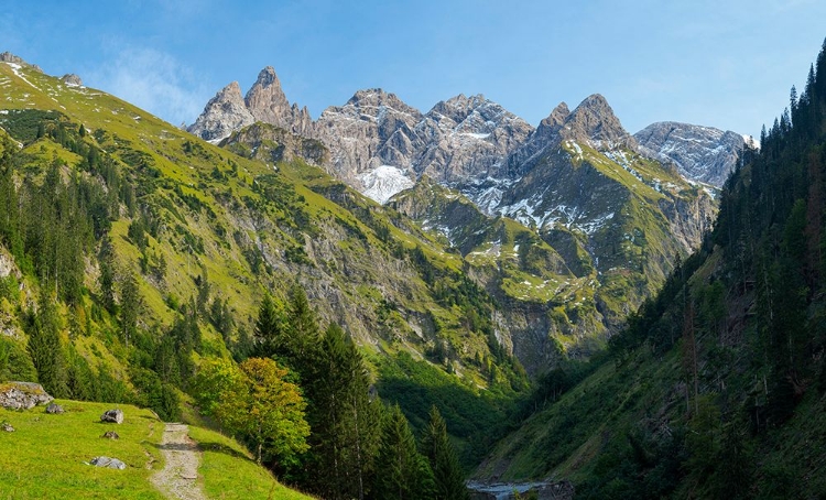 Picture of MOUNT TRETTACHSPITZE AND MOUNT MADELEGABEL IN THE ALLGAU ALPS-GERMANY-BAVARIA