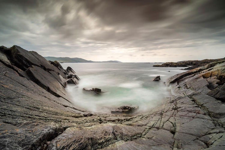 Picture of EUROPE-IRELAND-EYERIES-LANDSCAPE WITH THE BEARA BOWL ROCK FORMATION