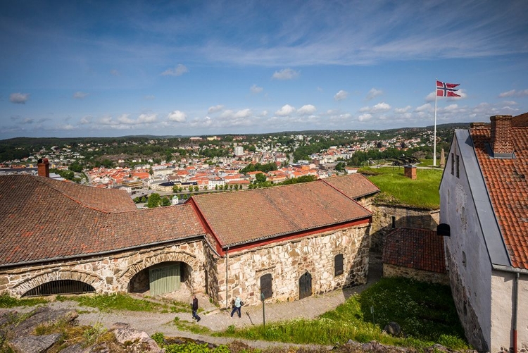 Picture of NORWAY-OSTFOLD COUNTY-HALDEN-TOWN VIEW FROM FREDRIKSTEN FORTRESS