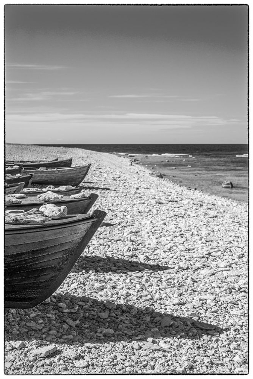 Picture of SWEDEN-FARO ISLAND-KURSVIKEN-COASTAL FARMERS FISHING BOATS