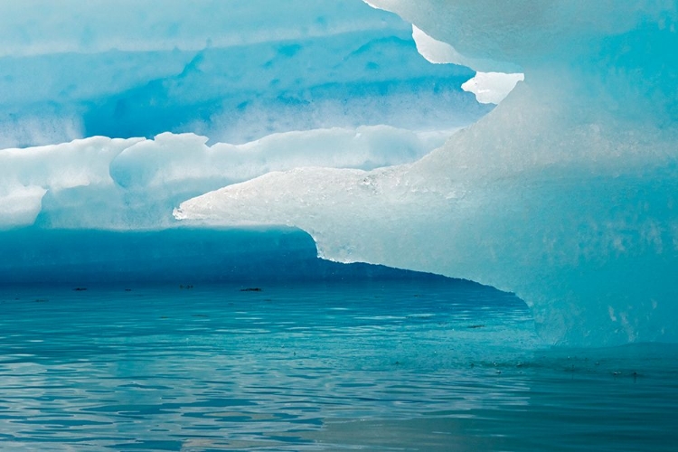 Picture of CLOSE UP OF BLUE ICE IN THE FJORD OF NARSARSUAQ-GREENLAND