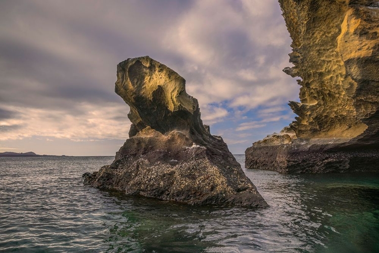 Picture of ROCK FORMATION OFF BARTHOLOMEW ISLAND-GALAPAGOS ISLANDS-ECUADOR