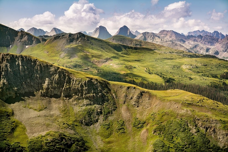 Picture of USA-COLORADO-SAN JUAN NATIONAL FOREST OVERVIEW OF SAN JUAN MOUNTAINS LANDSCAPE