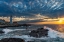 Picture of SUNRISE AT PORTLAND HEAD LIGHTHOUSE IN PORTLAND-MAINE-USA