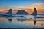 Picture of USA-OREGON-BANDON BANDON BEACH-SUNSET AT THE BEACH