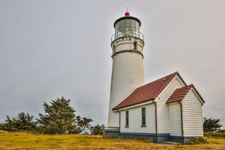 Picture of USA-OREGON-PORT ORFORD CAPE BLANCO LIGHTHOUSE ON A FOGGY MORNING