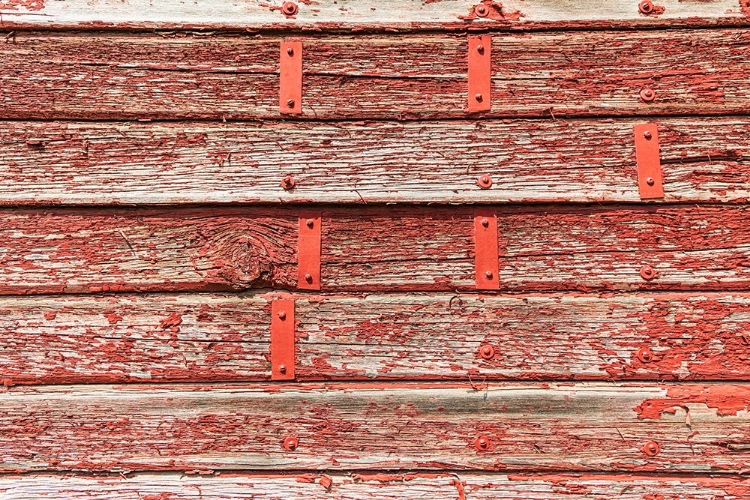 Picture of LATAH-WASHINGTON STATE-USA-PEELING RED PAINT ON A WEATHERED OLD BARN