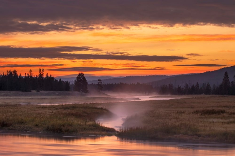 Picture of MADISON RIVER AT SUNRISE-YELLOWSTONE NATIONAL PARK-WYOMING