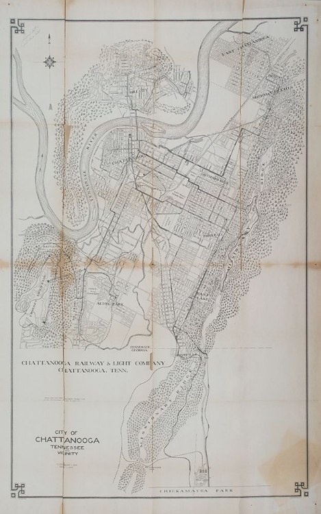 Picture of CHATTANOOGA CITY MAP 1914