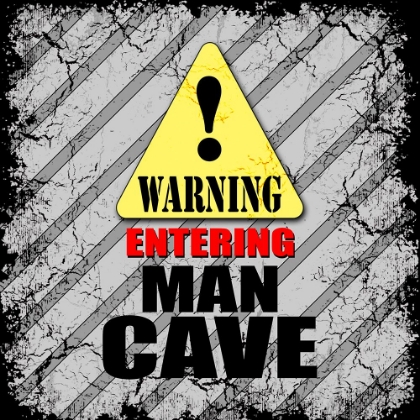 Picture of WARNING MAN CAVE