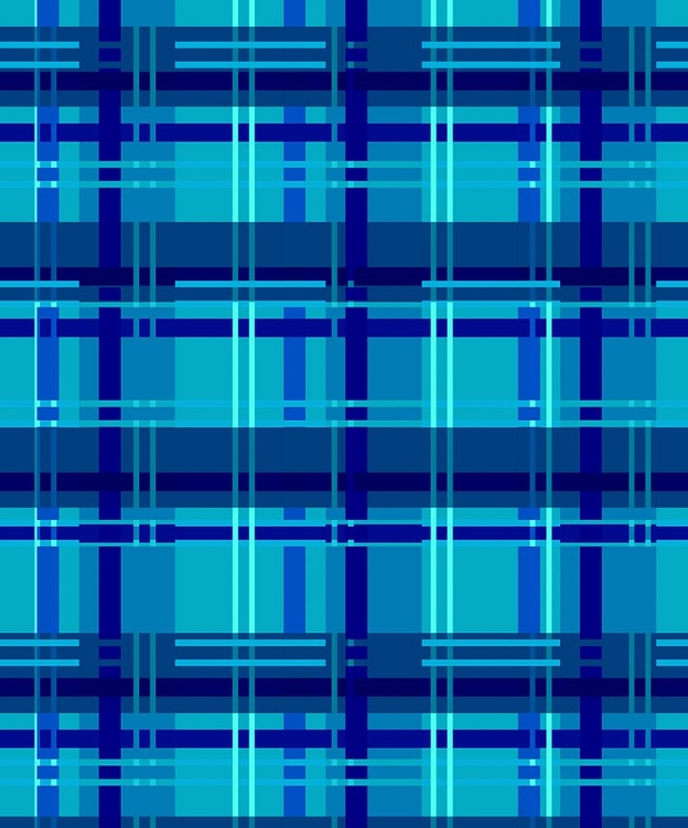 Picture of MINIMALIST BLUE PLAID DESIGN 05