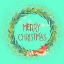 Picture of MERRY CHRISTMAS SEAWEED WREATH