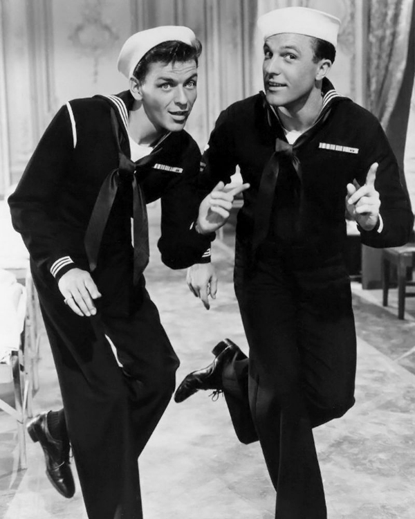 Picture of FRANK SINATRA AND GENE KELLY DANCING, ANCHORS AWEIGH