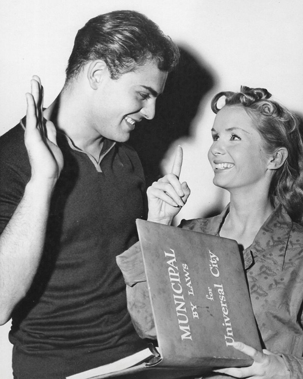 Picture of JOHN SAXON, DEBBIE REYNOLDS, 1957