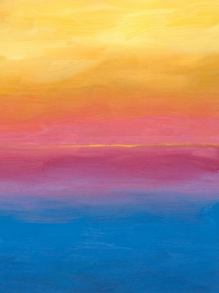 Picture of BRUSHSTROKE SUNSET I