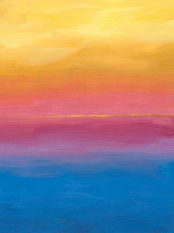 Picture of BRUSHSTROKE SUNSET I