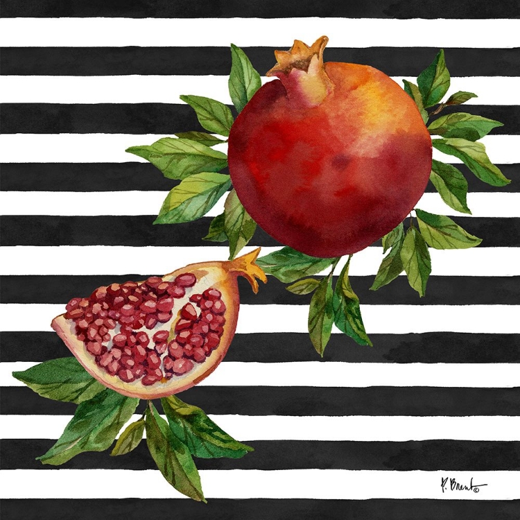 Picture of POMEGRANATE BUNCH IV - STRIPES