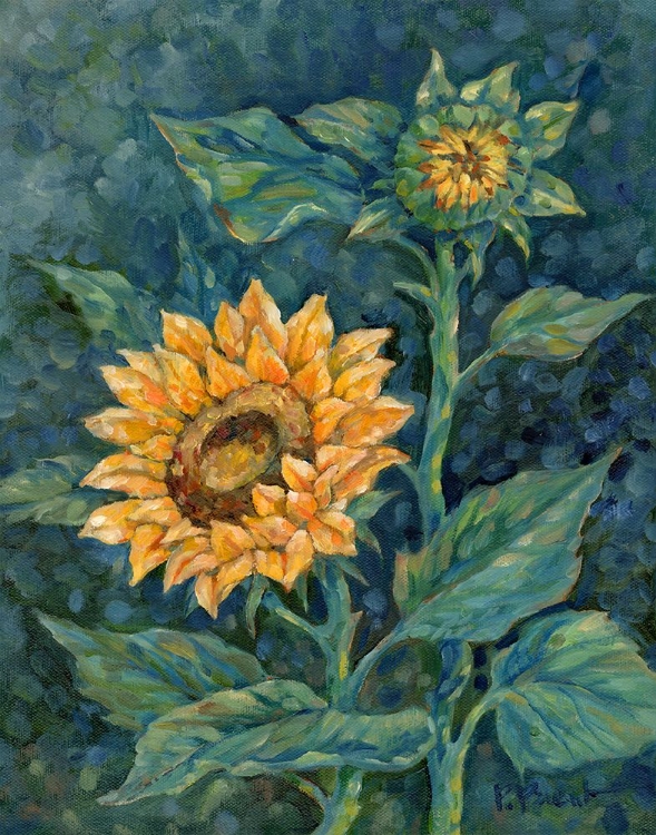 Picture of IMPRESSIONS OF SUNFLOWERS II