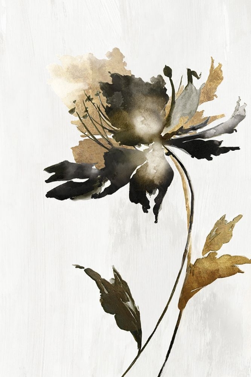 Picture of BLACK AND GOLD FLORAL