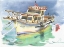 Picture of YACHT PAINTING WATERCOLOR