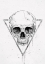 Picture of SKULL IN A TRIANGLE (BW)