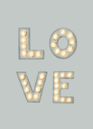 Picture of LOVE LIGHT LETTERS GREEN