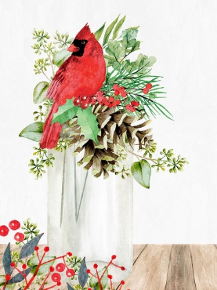 Picture of CARDINAL CHRISTMAS JAR