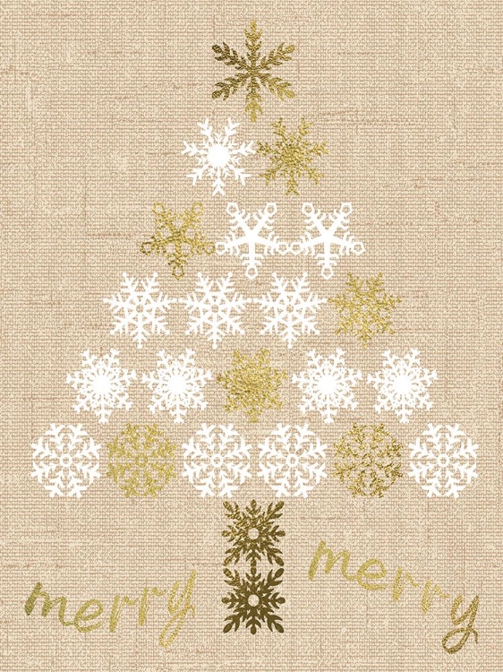 Picture of BURLAP LACE GOLD XMAS 1