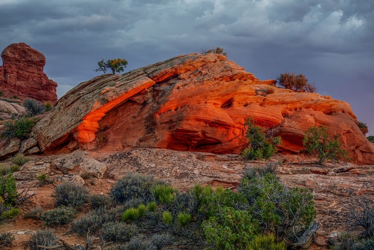 Picture of A GLOWING ROCK AT SUNSET