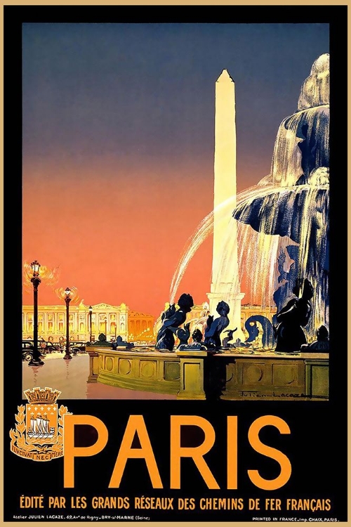 Picture of TRAVEL POSTER PARIS