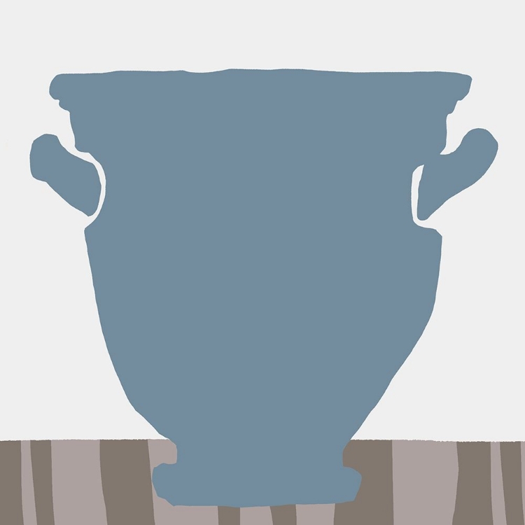 Picture of INDIGO STRIPED VASE II