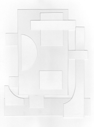 Picture of WHITE GEOMETRIC II