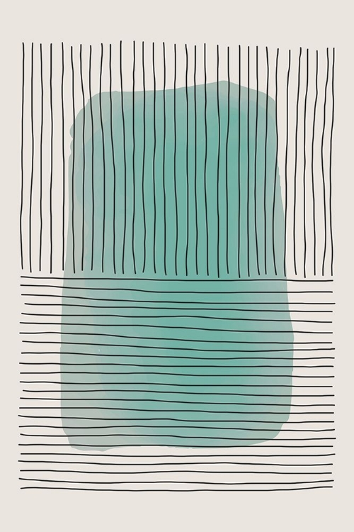 Picture of PALE GREEN MINIMAL SHAPES SERIES #1