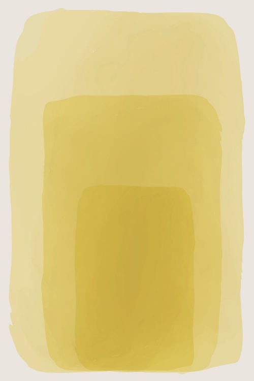 Picture of YELLOW WATERCOLOR SHAPES #1