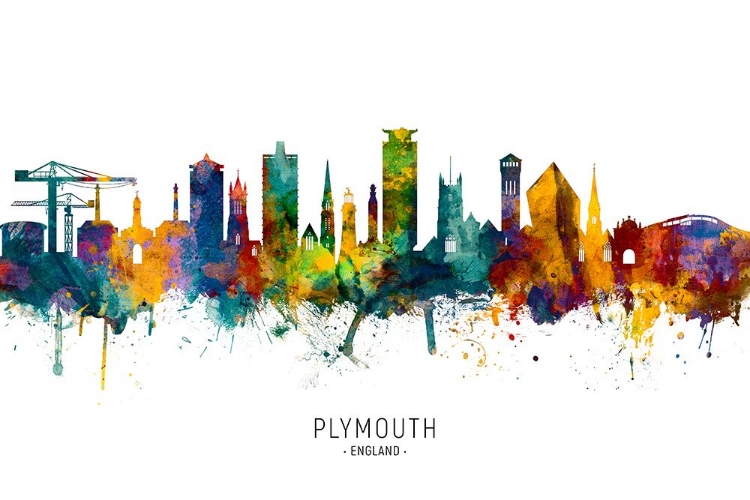 Picture of PLYMOUTH ENGLAND SKYLINE