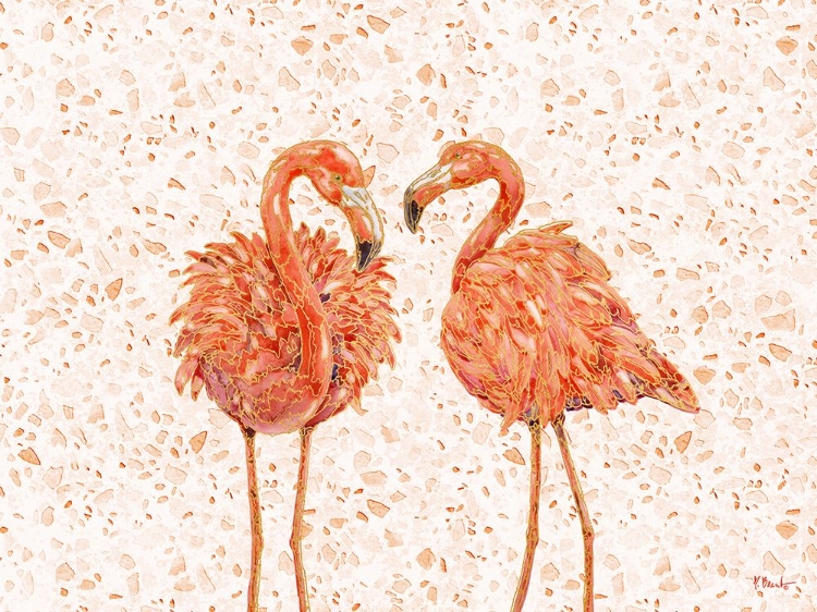 Picture of MARTINIQUE FLAMINGO HORIZONTAL - TERRAZZO