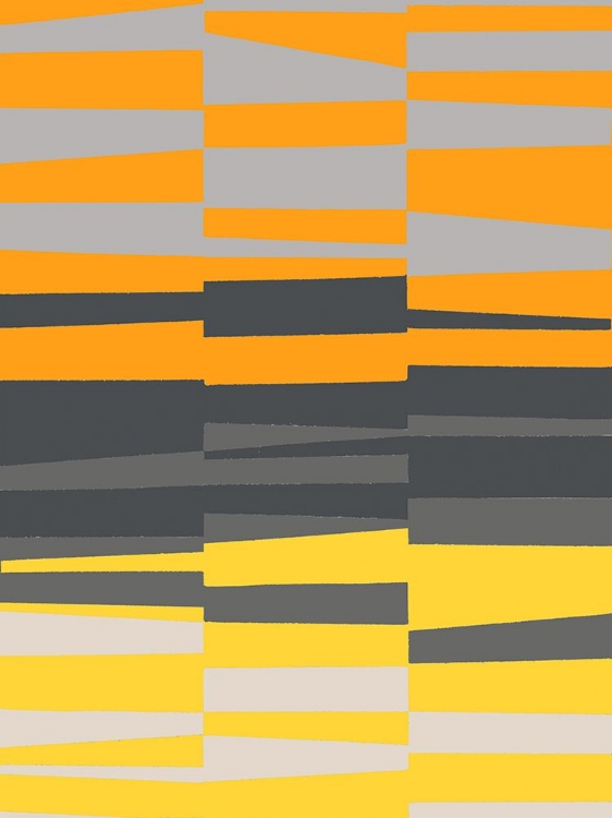 Picture of MONOCHROME PATTERNS 7 IN YELLOW