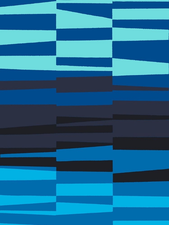 Picture of MONOCHROME PATTERNS 7 IN BLUE